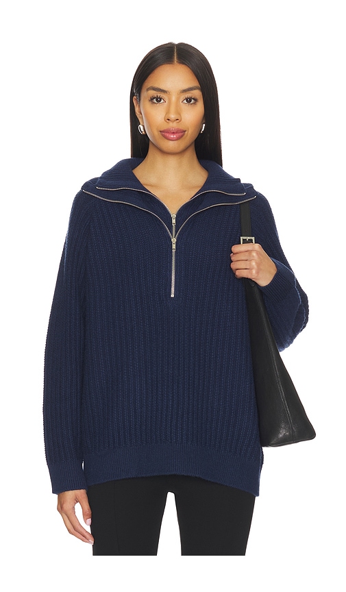 Line & Dot Hendrix Sweater in Navy. L. Also in M