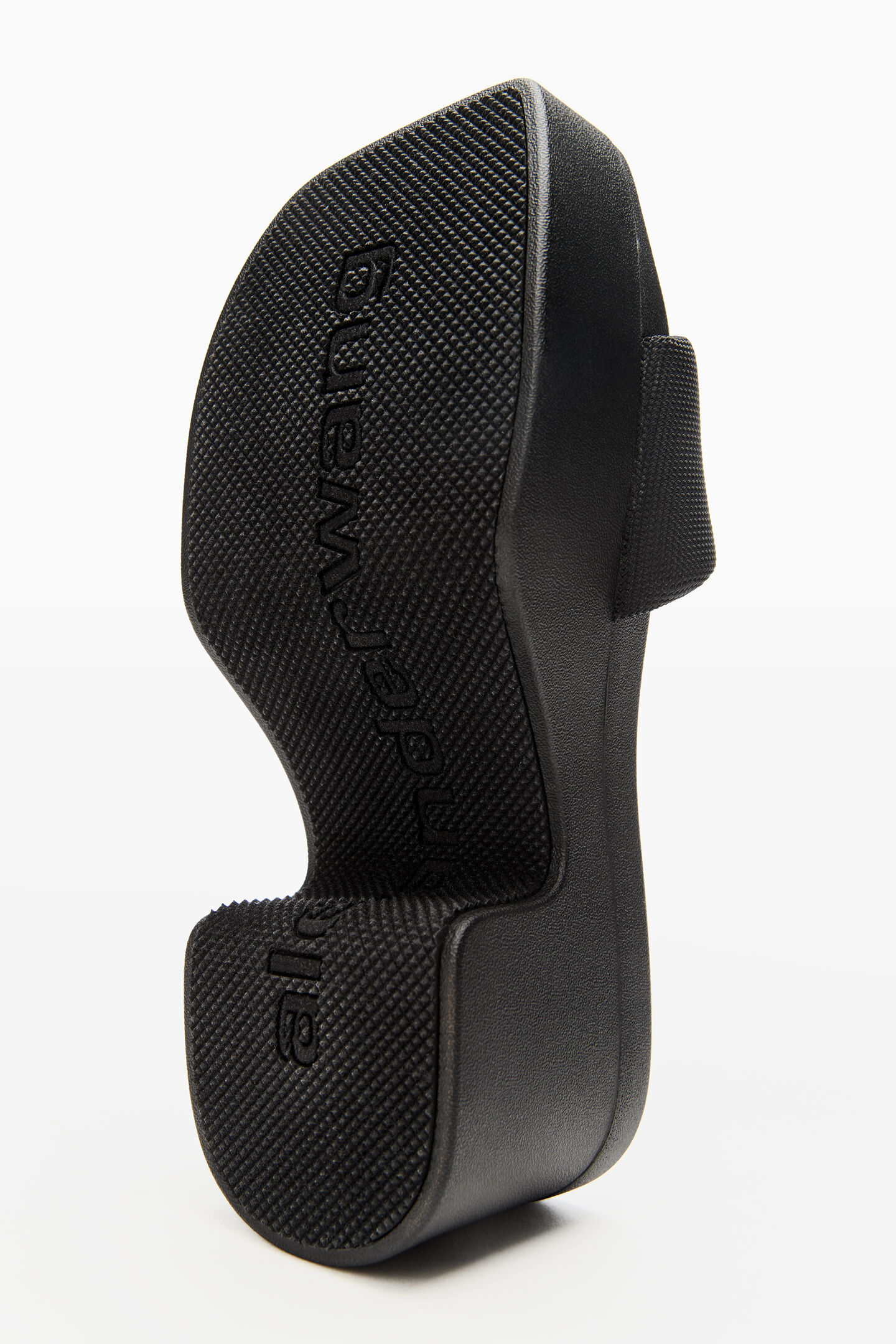 Women's Aw Platform Slide In Nylon Black