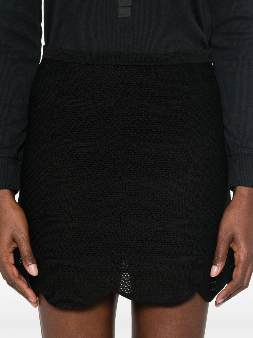- Silk And Cotton Mini Skirt