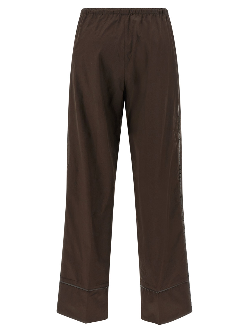 Leather Insert Pants