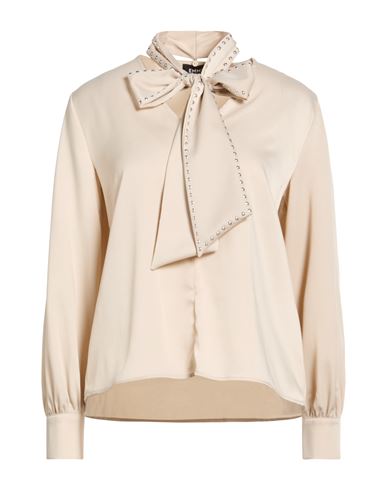 Woman Top Beige Size 10 Polyester