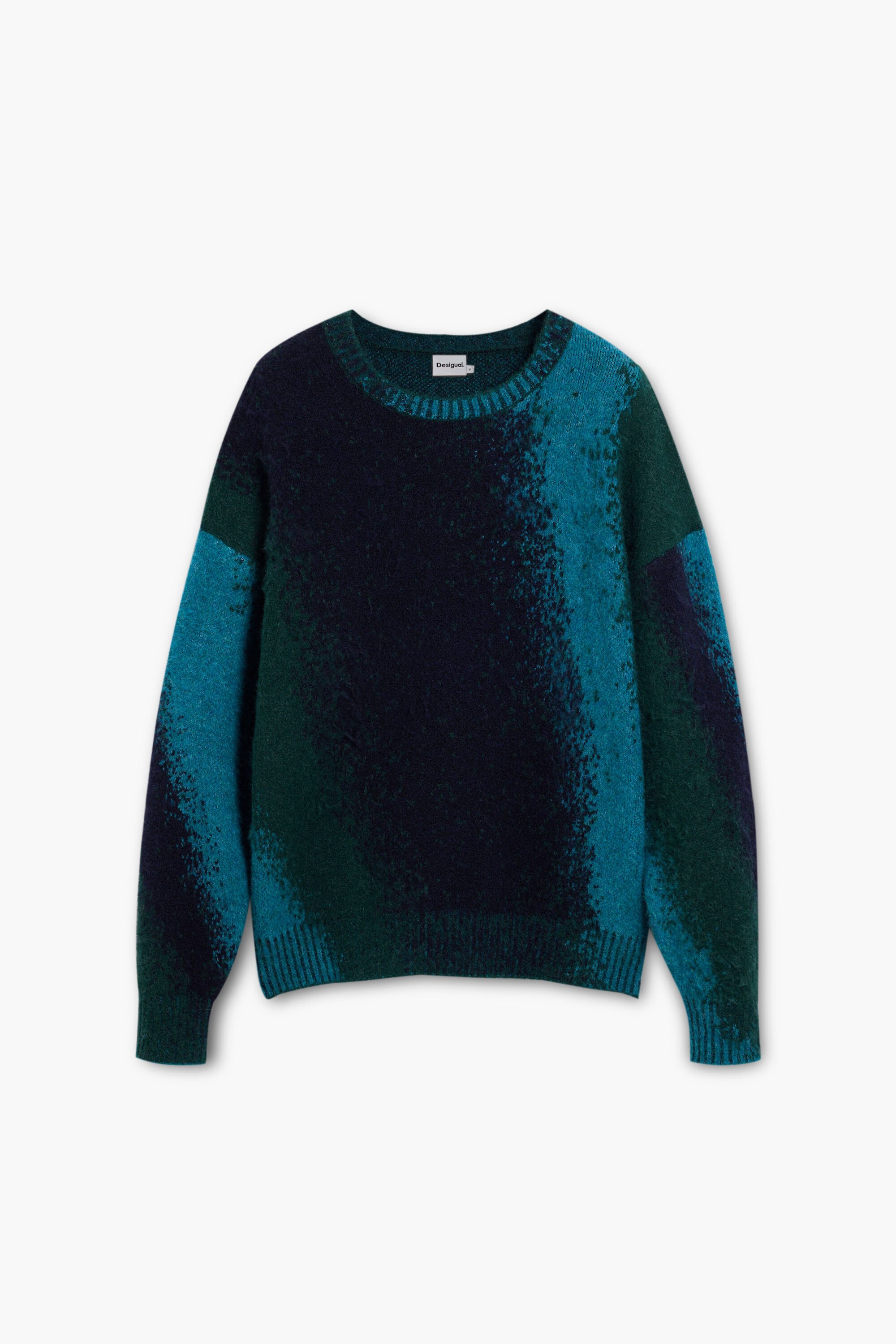 Jacquard splatter sweater