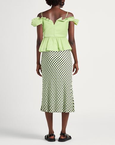 Woman Top Green Size 2 Polyester, Cotton, Acetate, Elastane