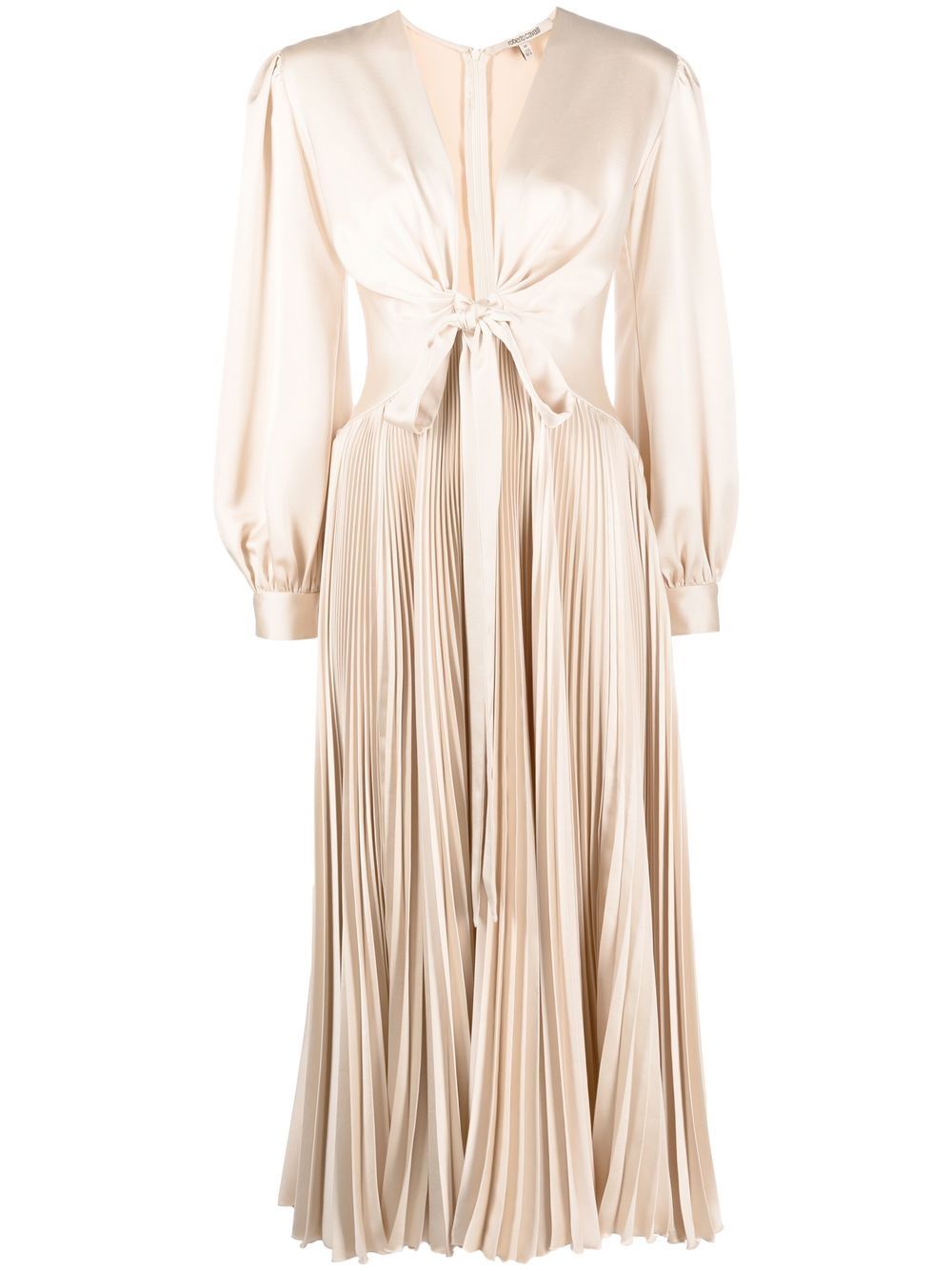 Long-sleeve midi dress - Neutrals