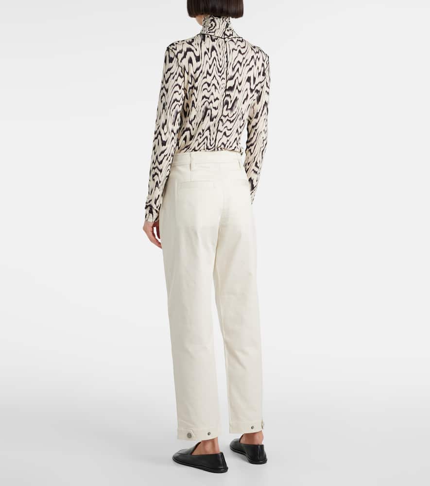 White Label Cait cotton-blend tapered pants
