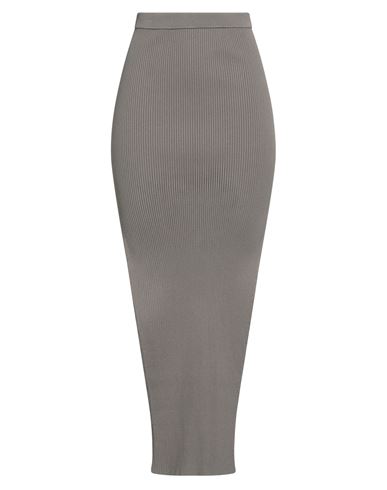 Woman Maxi skirt Khaki Size L Viscose, Polyester, Polyamide, Elastane