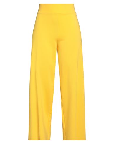 Woman Pants Yellow Size 6 Viscose, Polyamide, Elastane