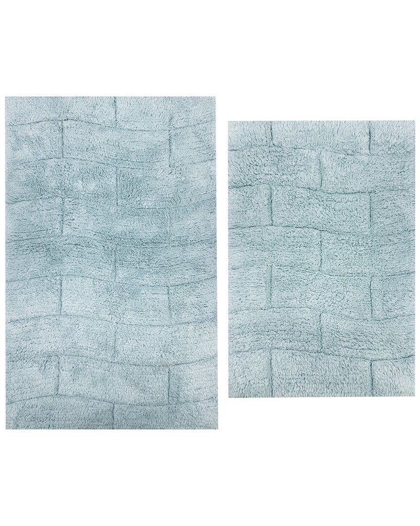 2Pc Cotton Bath Rug Set
