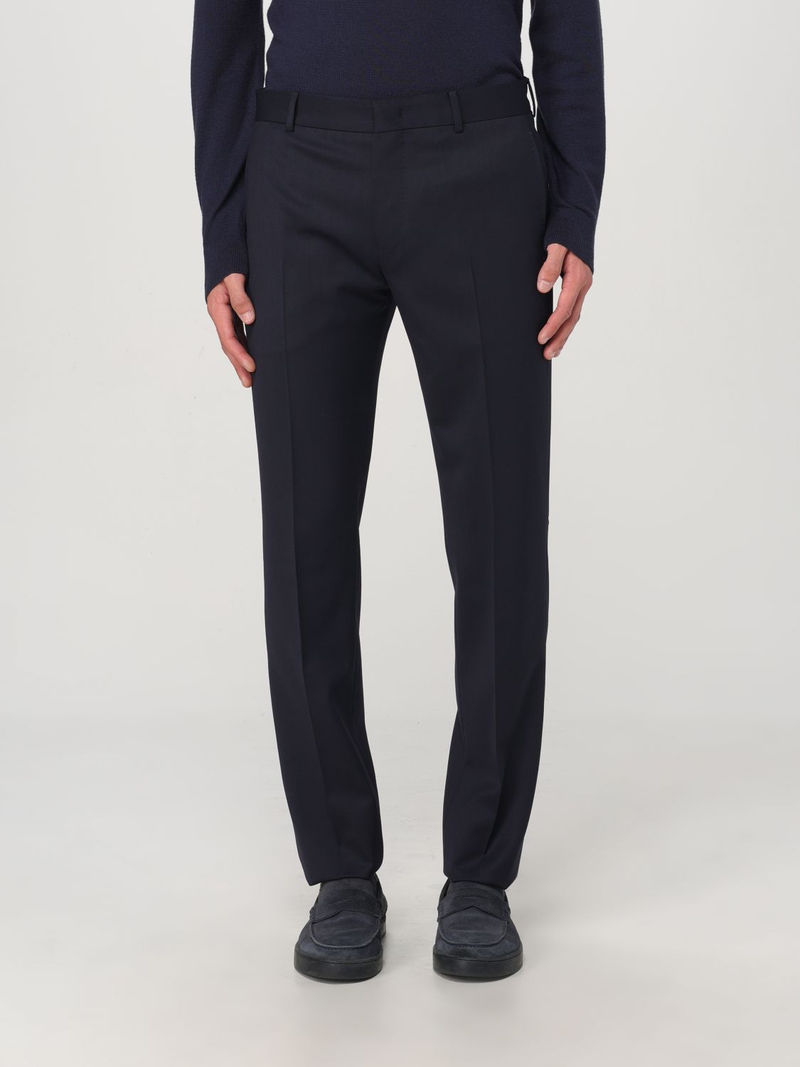 Pants Men color Blue