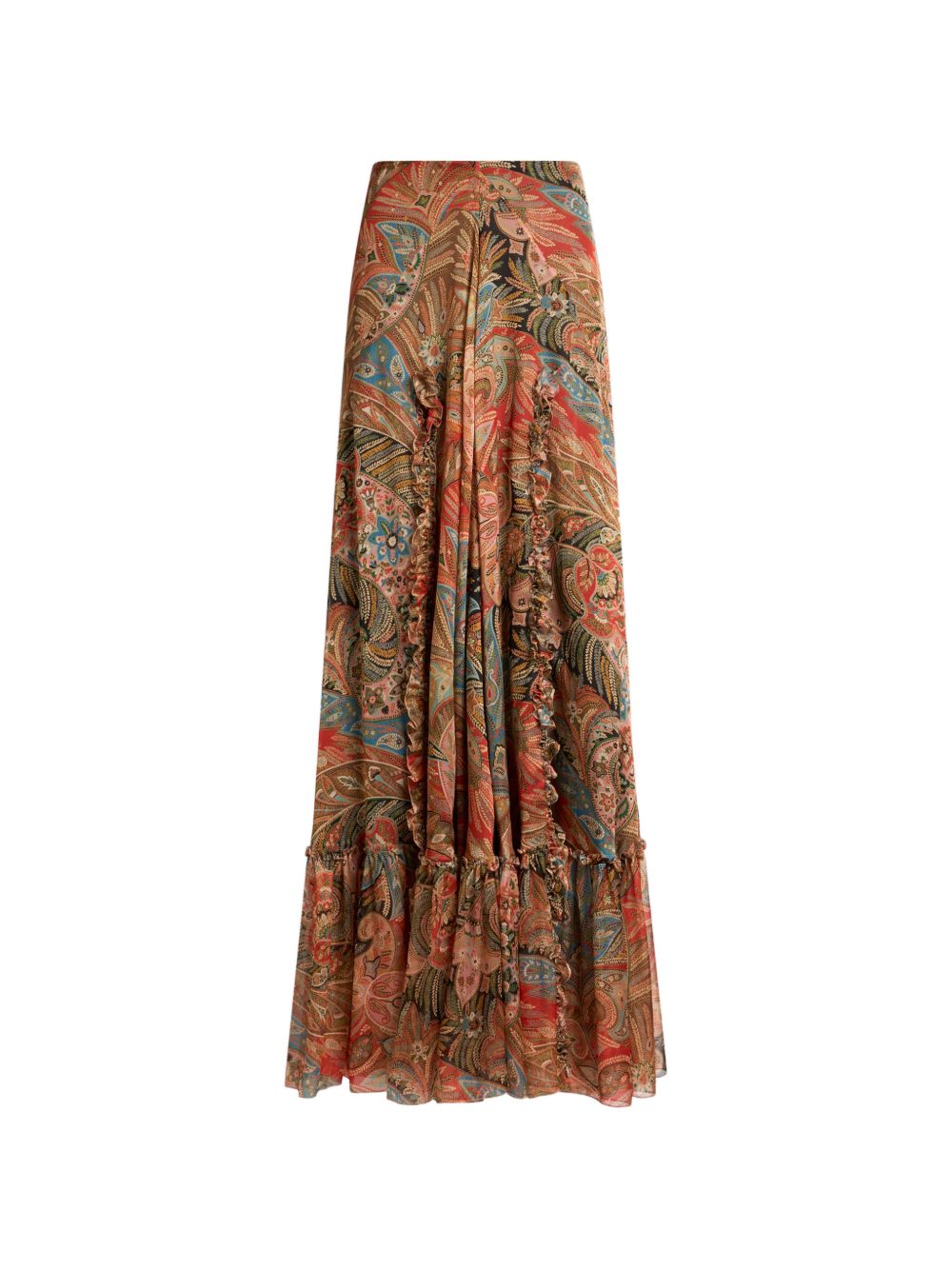 Printed long skirt