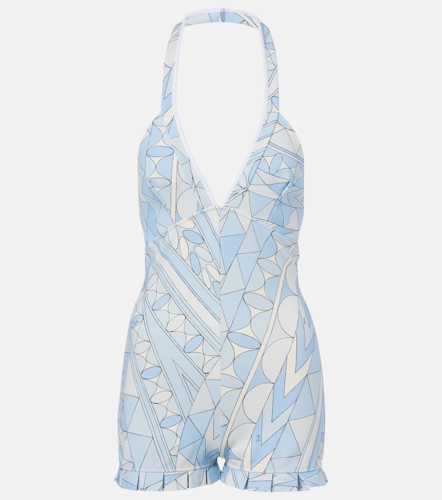Manuba halterneck jersey romper
