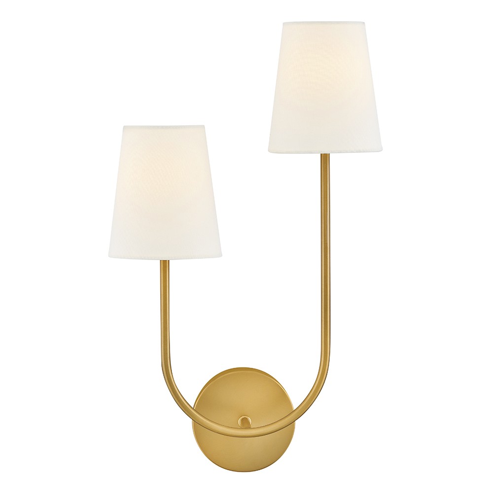 Lacquered Brass LED Wall Sconce from the Cora Collection
