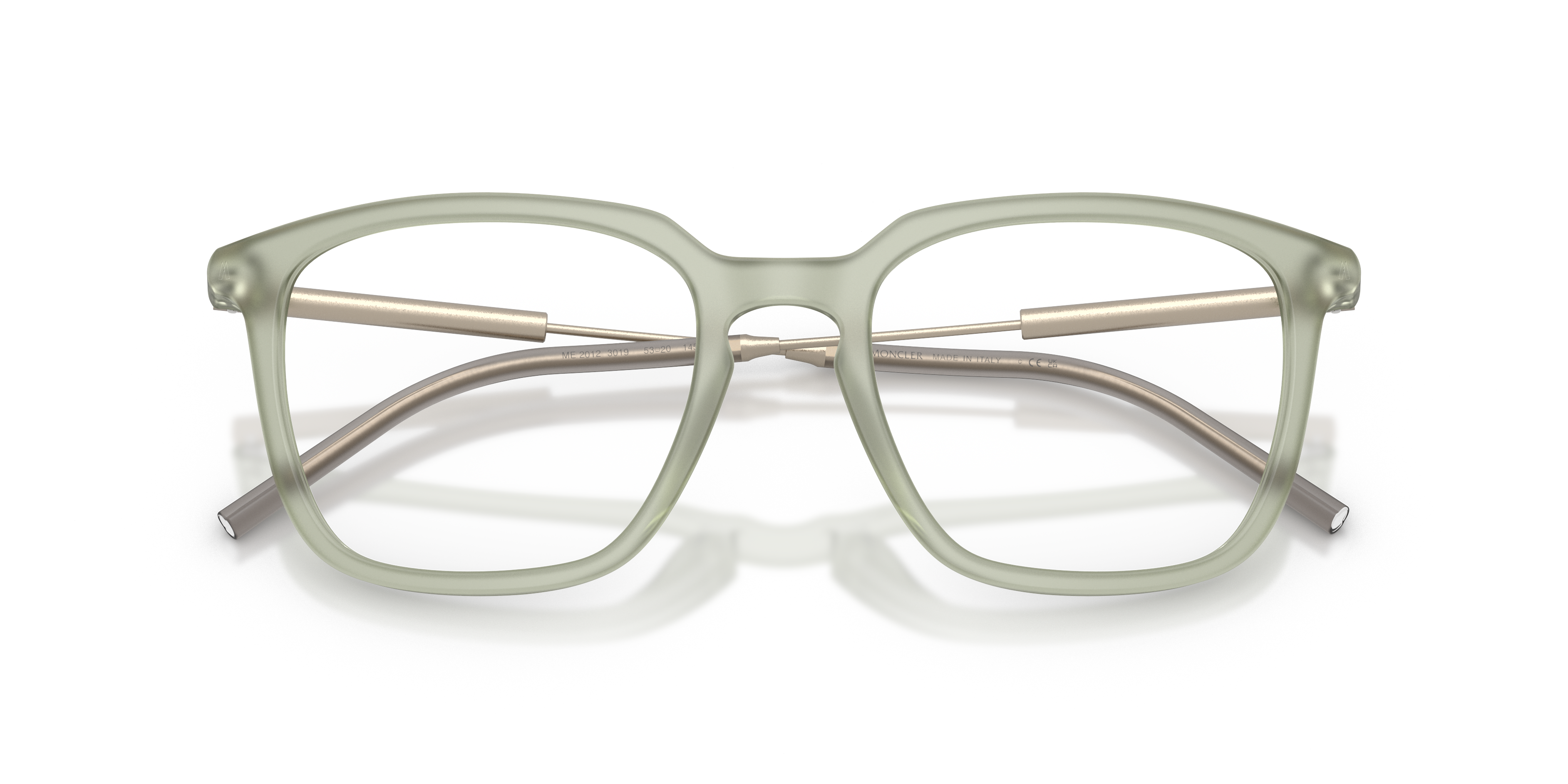 Moncler Unisex Moncler ME2012 3019 Optical frames Acetate Green Transparent Pantos Norma