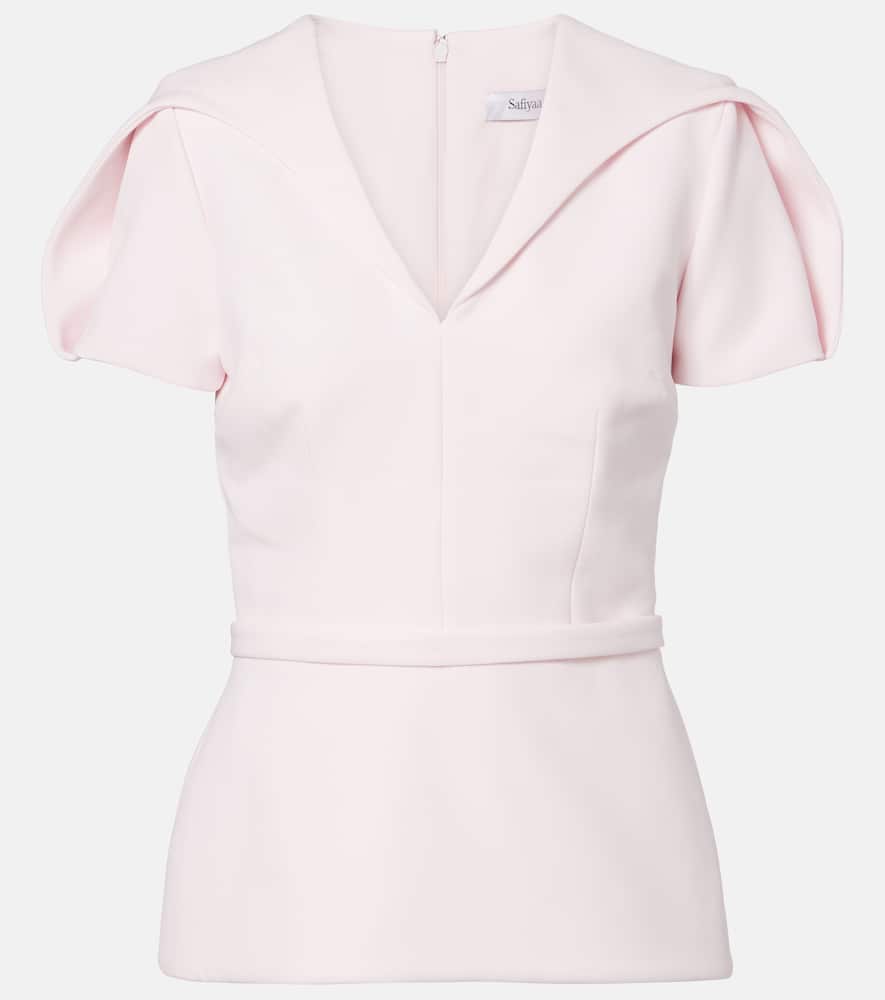 Leighton crêpe top