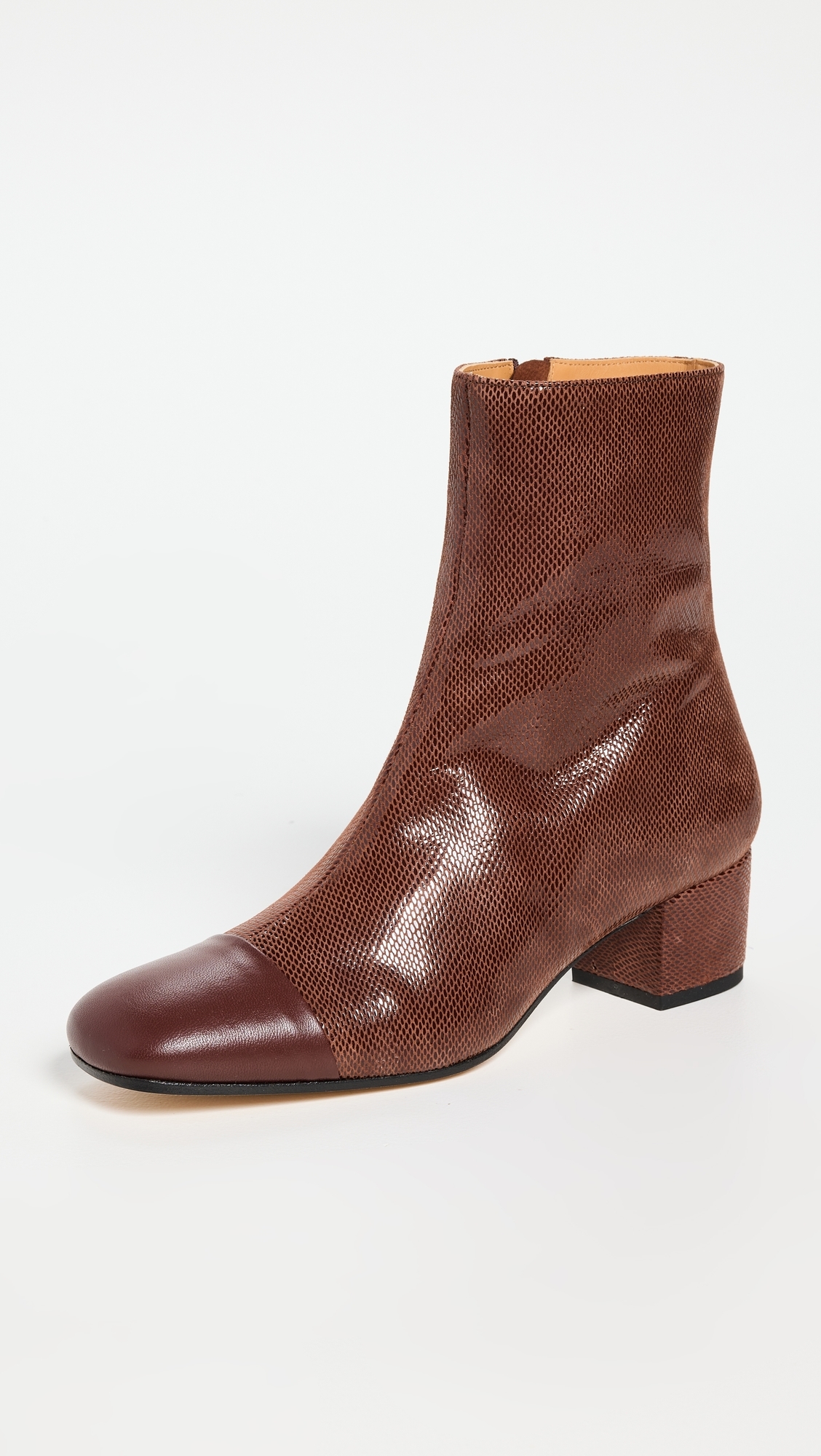 Aimee Short Boots Mahogany