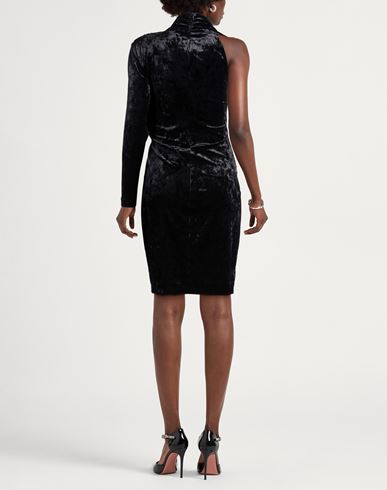 Woman Midi dress Black Size L Polyester, Elastane