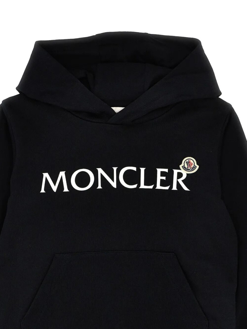 Girls Black Logo Hoodie