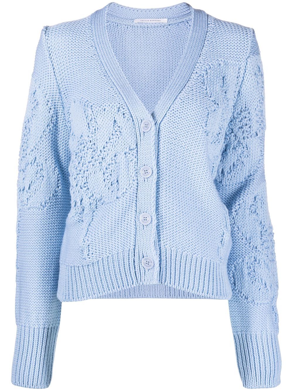 Irma V-neck cardigan - Blue