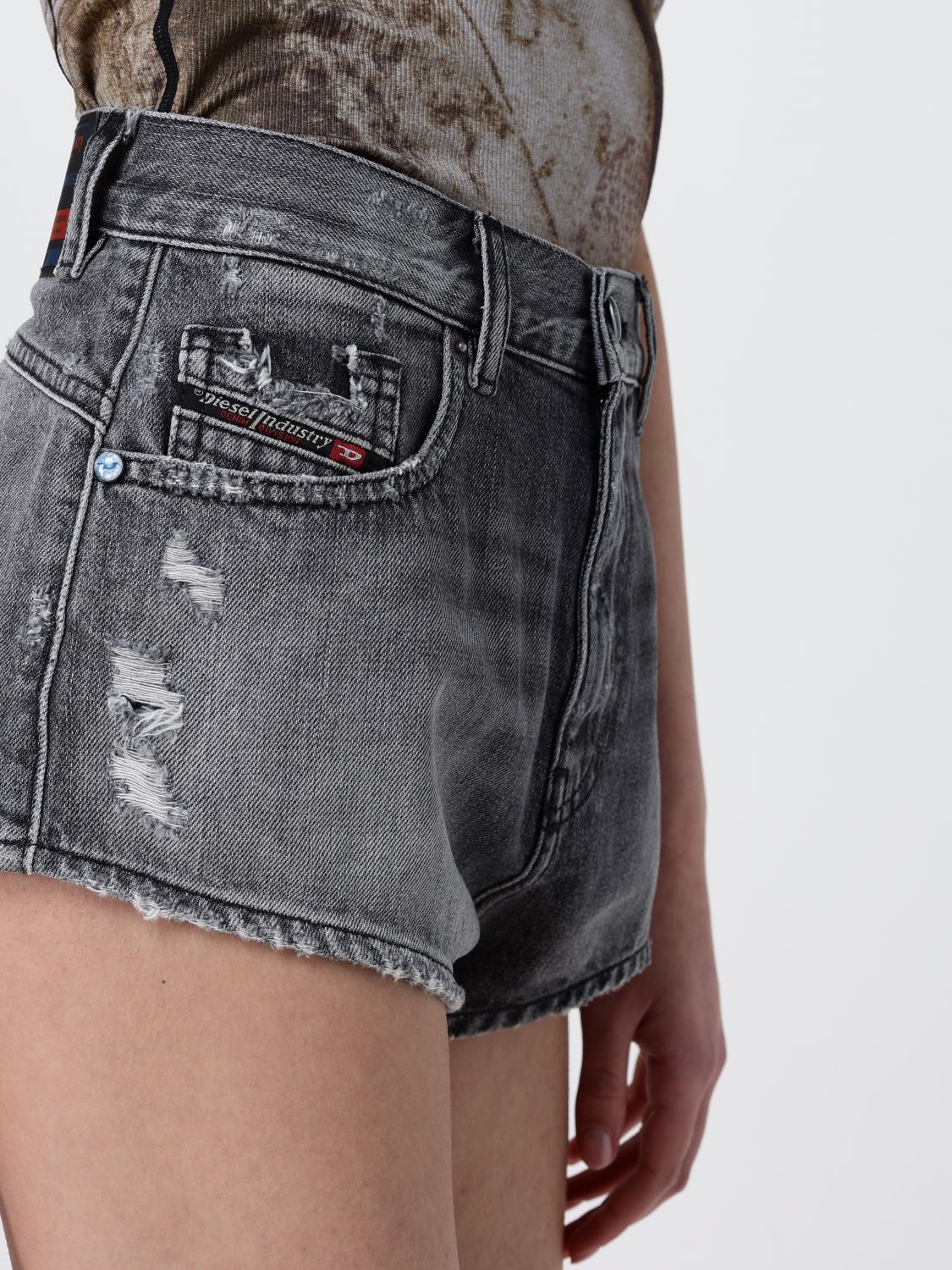 Shorts Woman color Grey