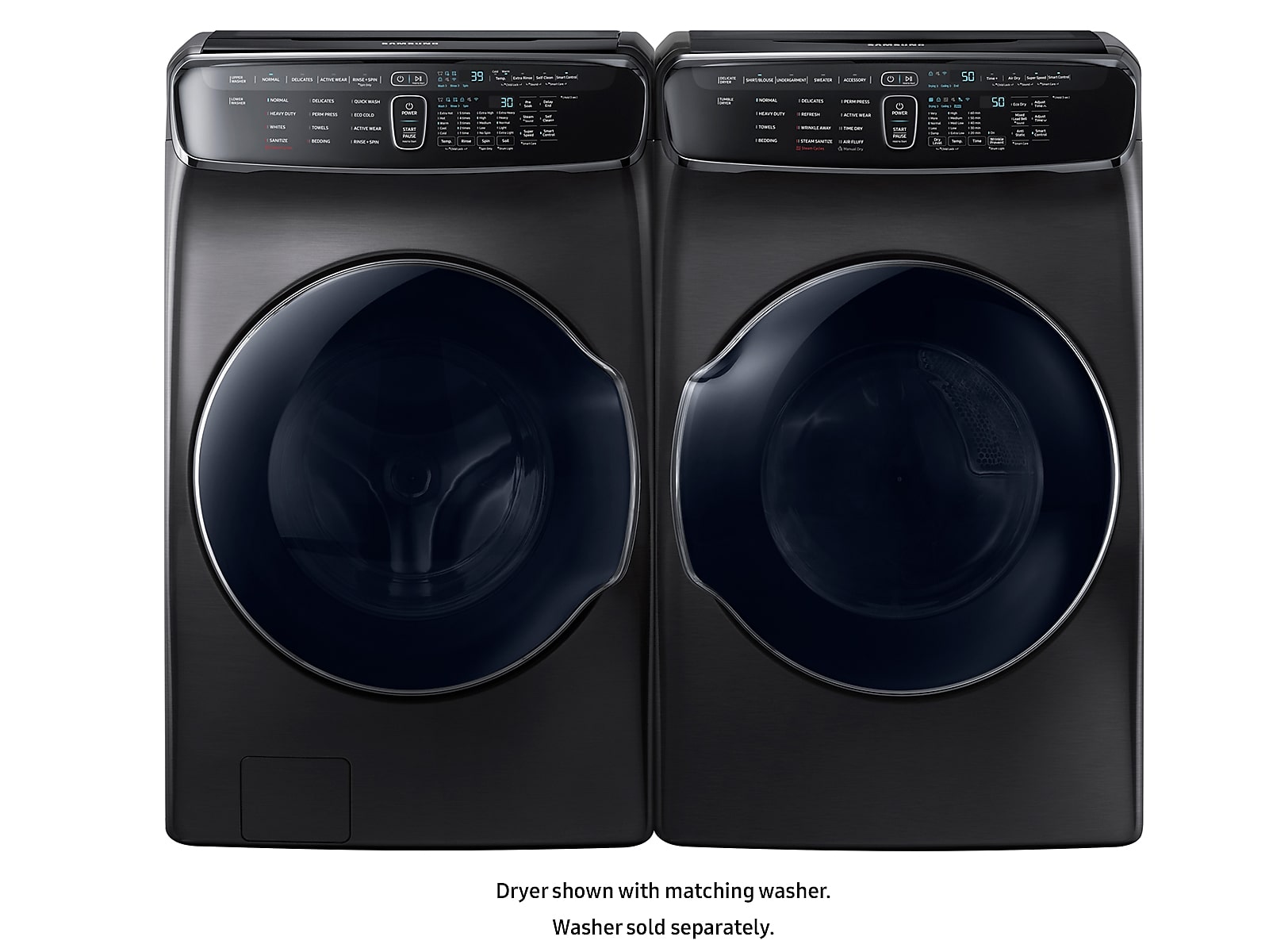 7.5 cu. ft. Smart Electric Dryer with FlexDry™ in Black Stainless Steel(DVE60M9900V/A3)