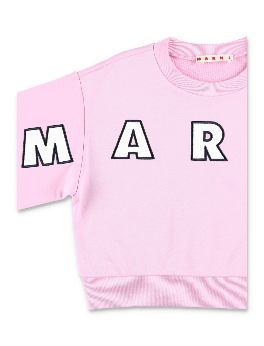 Girls Pink Logo Sweatshirt