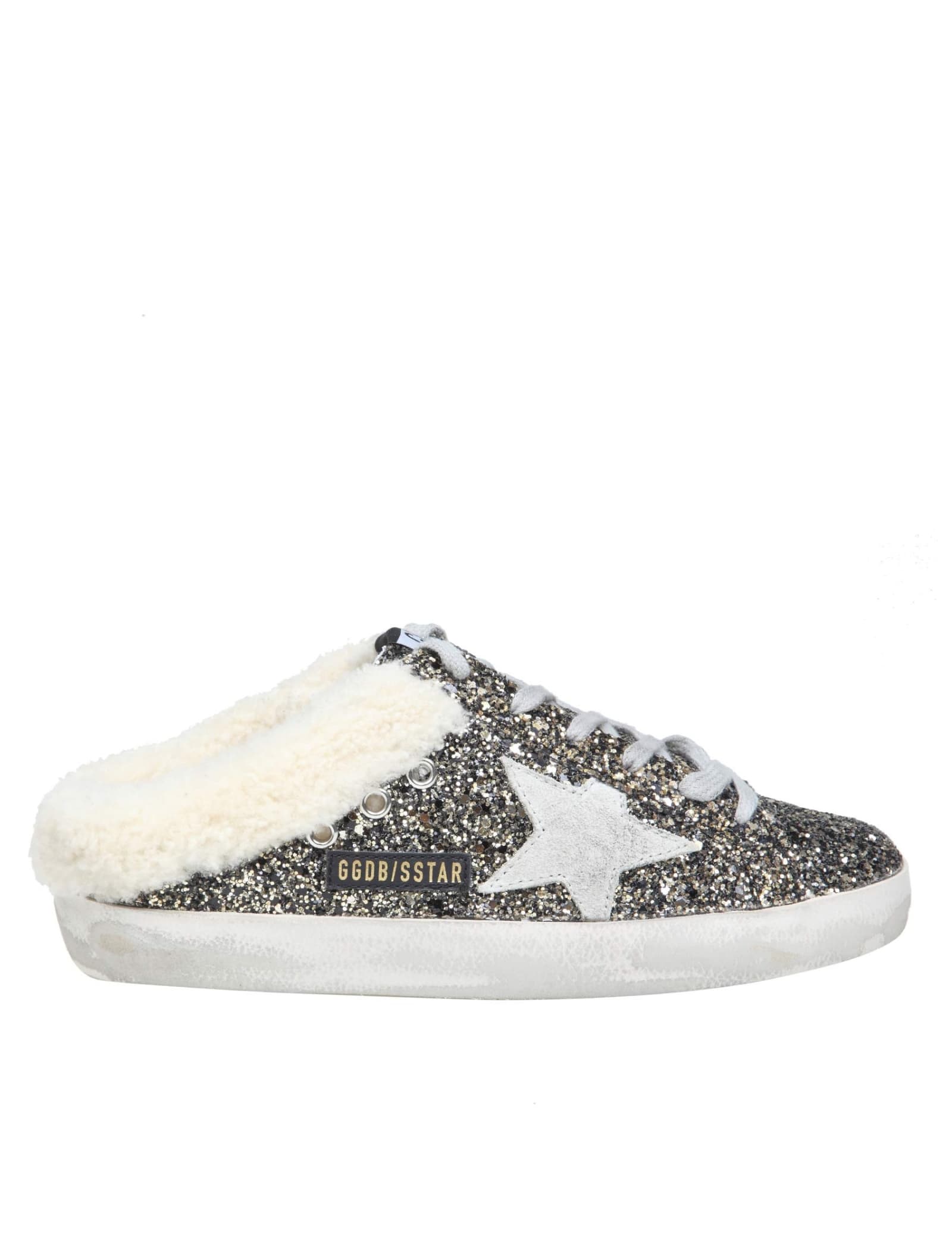 Deluxe Brand Women's Super-Star Glitter Mule Sneakers