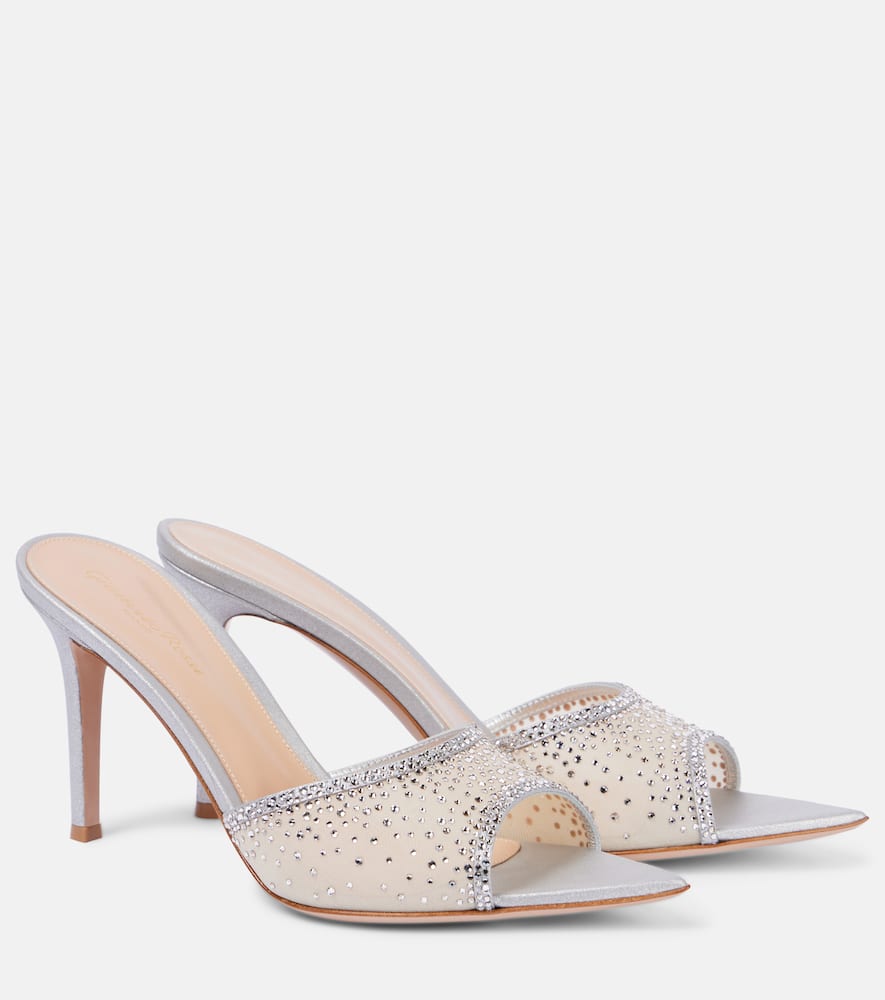 Gianvito Rossi Rania 85 embellished mules