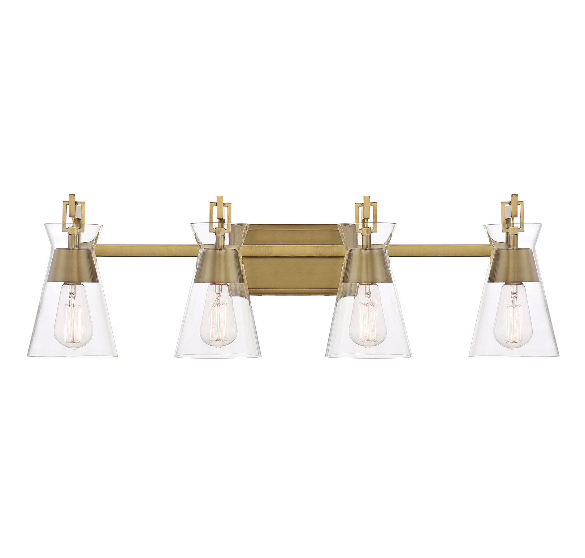 Lakewood 4-Light Bathroom Vanity Light in Warm Bra