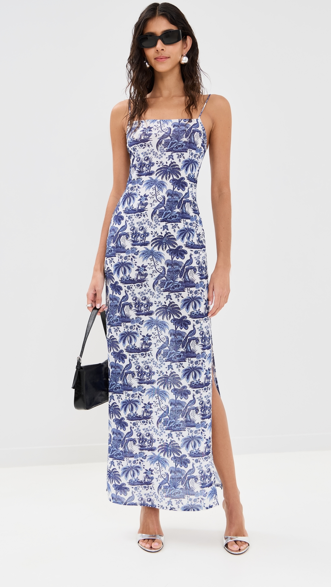 Hastings Dress Blue Toile
