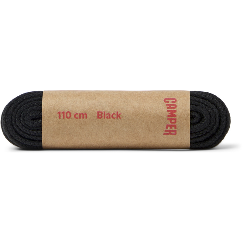 CAMPER Laces - Unisex Shoelaces - Black, , Cotton fabric