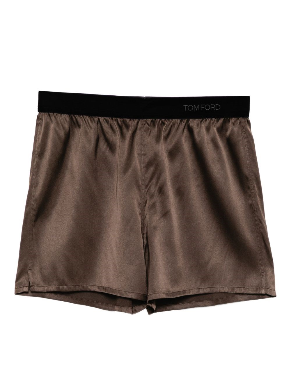 Stretch Silk Satin Pj Shorts