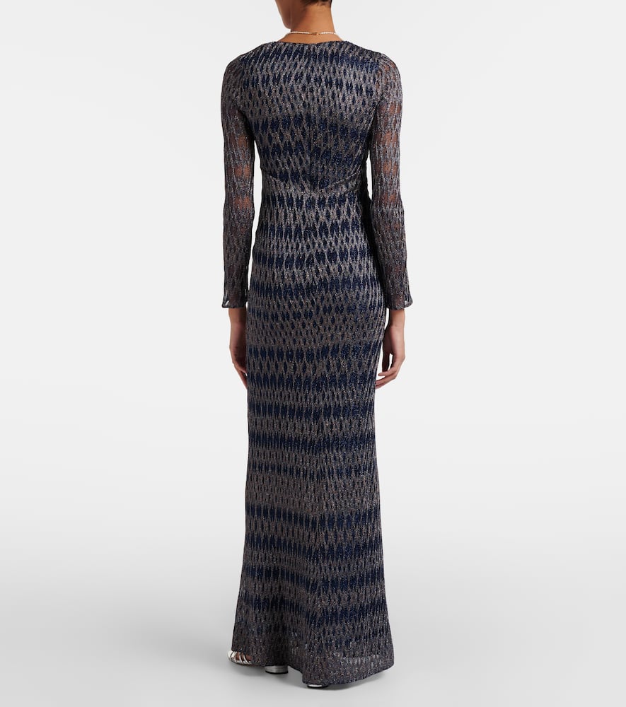 Lamé maxi dress