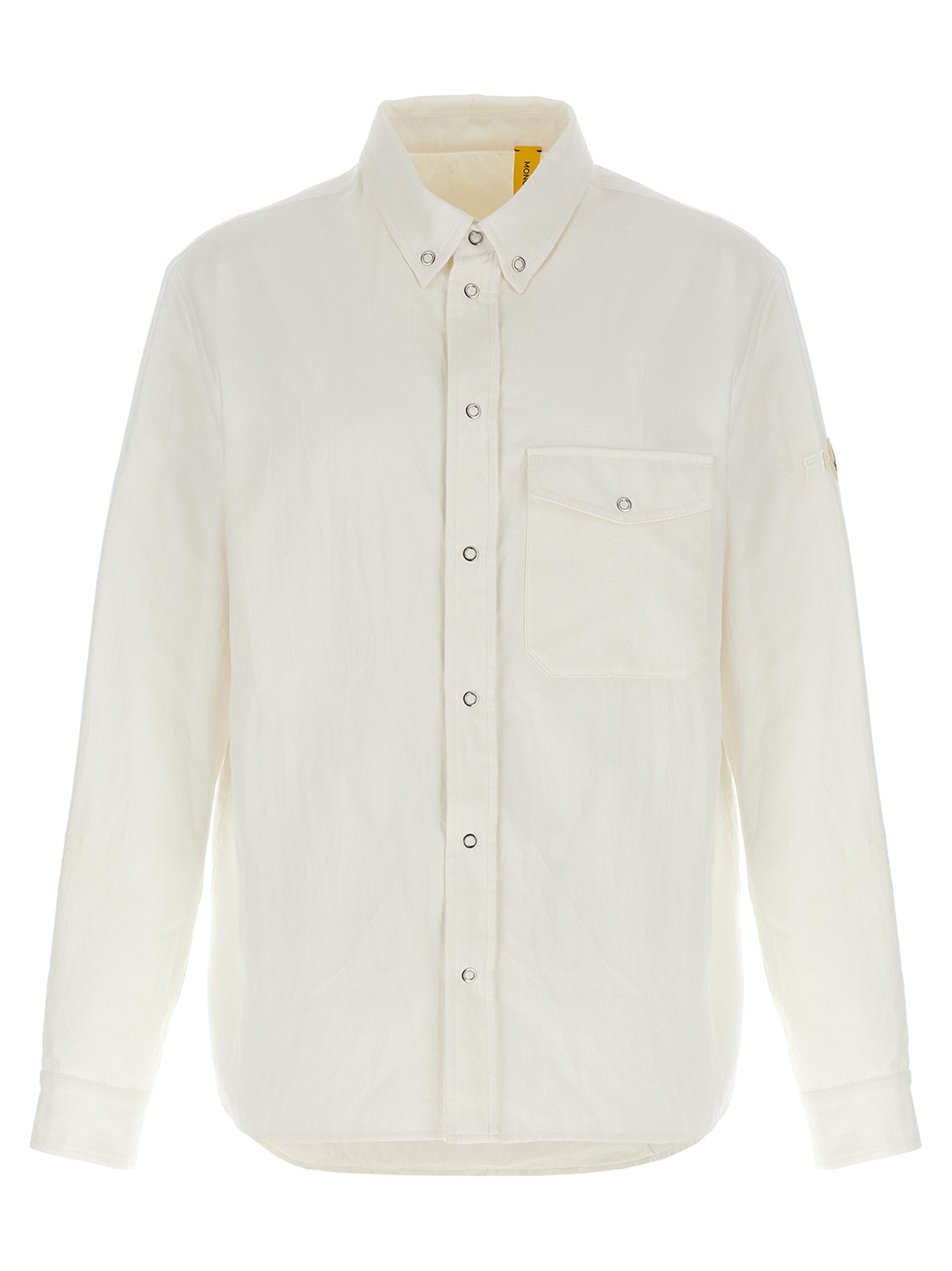 Quilted Nylon Overshirt — White