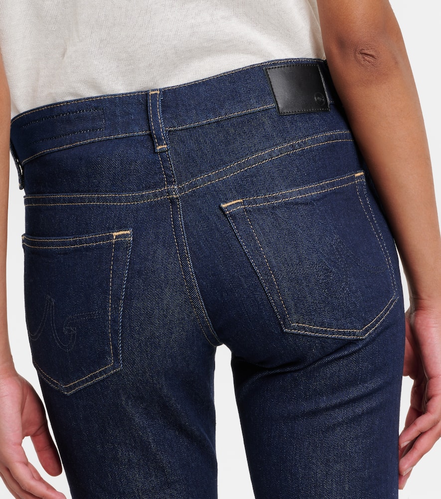 Cologne mid-rise straight jeans