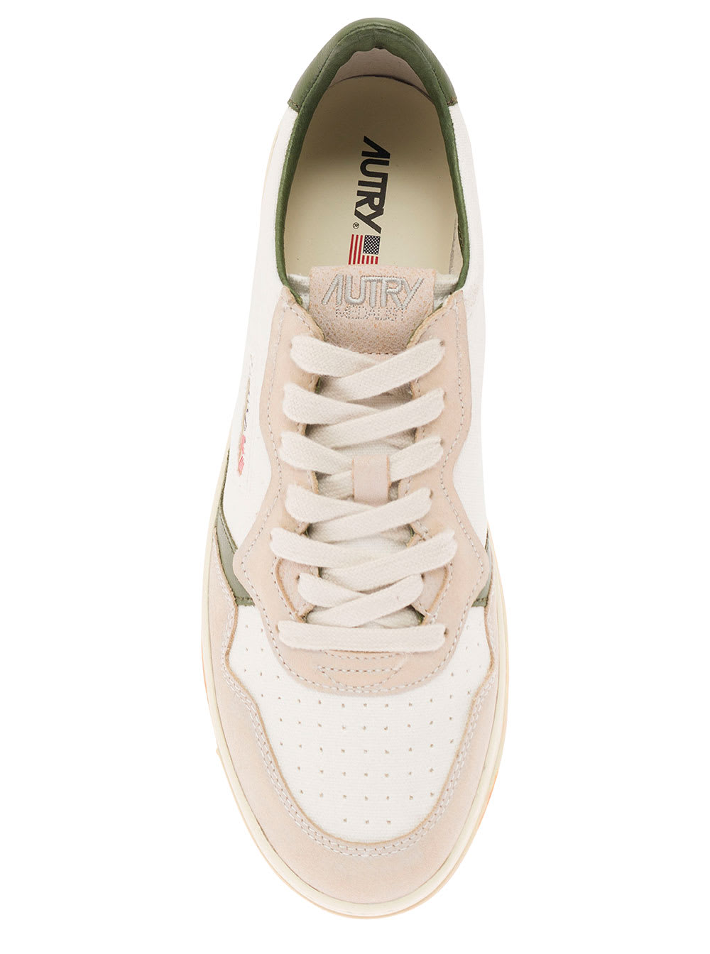 Medalist Canvas Multicolor Low Top Sneakers With Suede Insert In Canvas Man