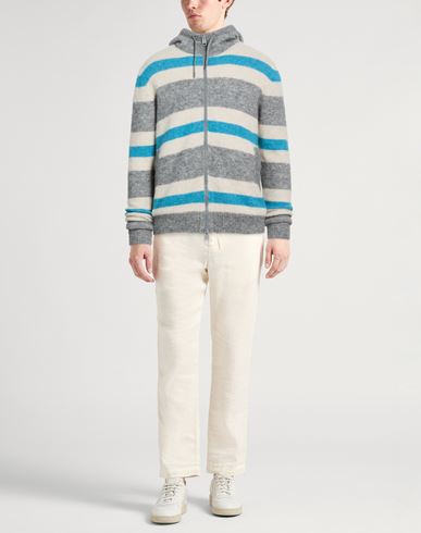Resort Man Cardigan Grey Size 40 Polyamide, Alpaca wool, Elastane