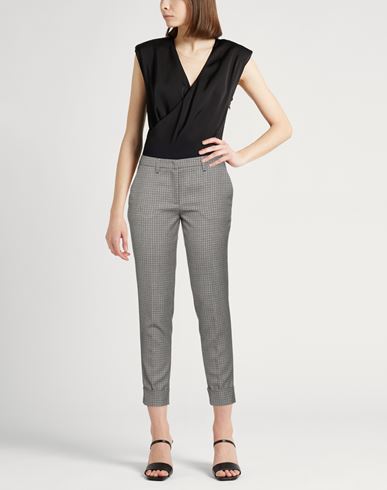 Woman Pants Grey Size 12 Virgin Wool, Ecobrass
