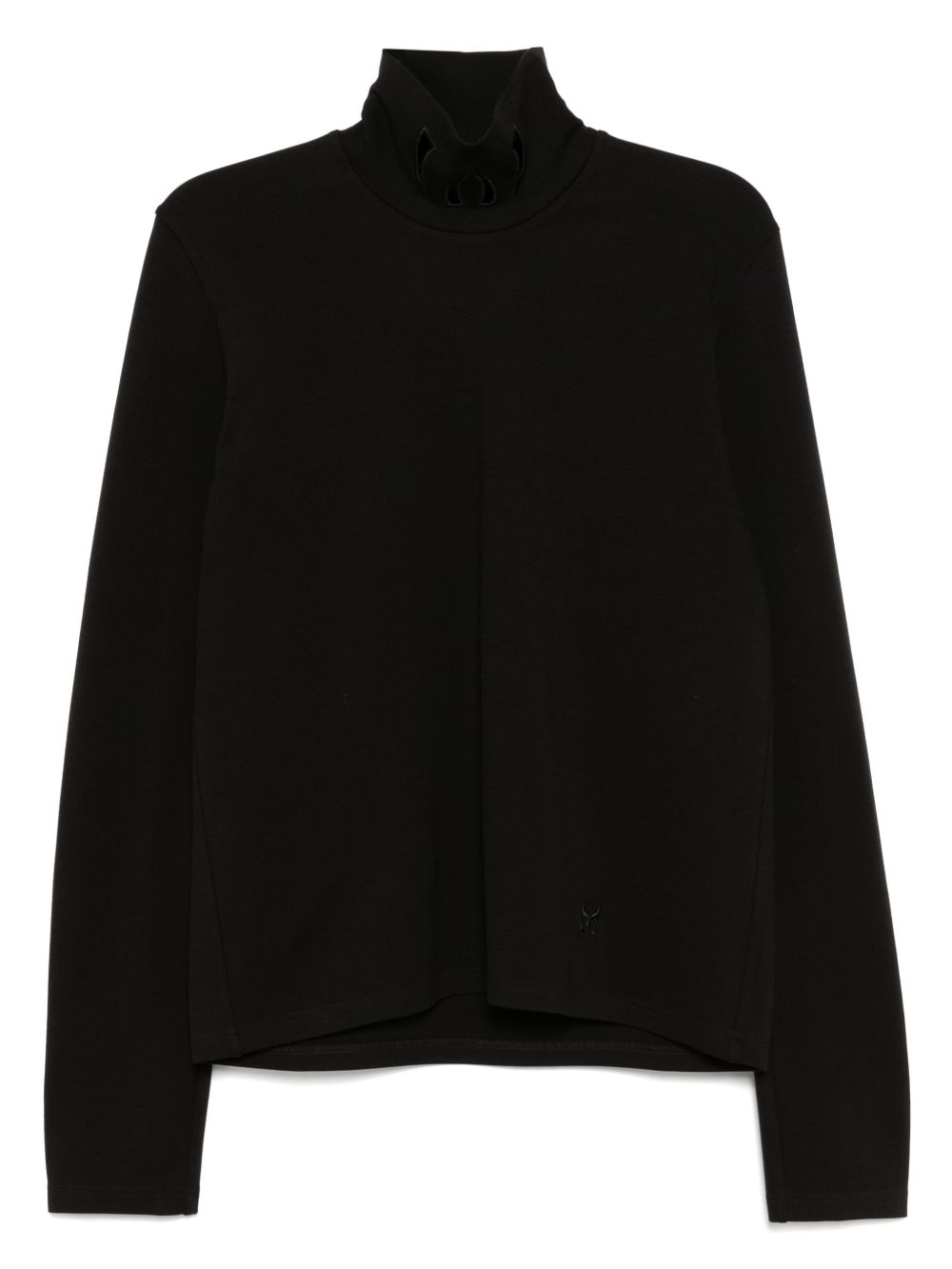Logo-embroidered t-shirt - Black