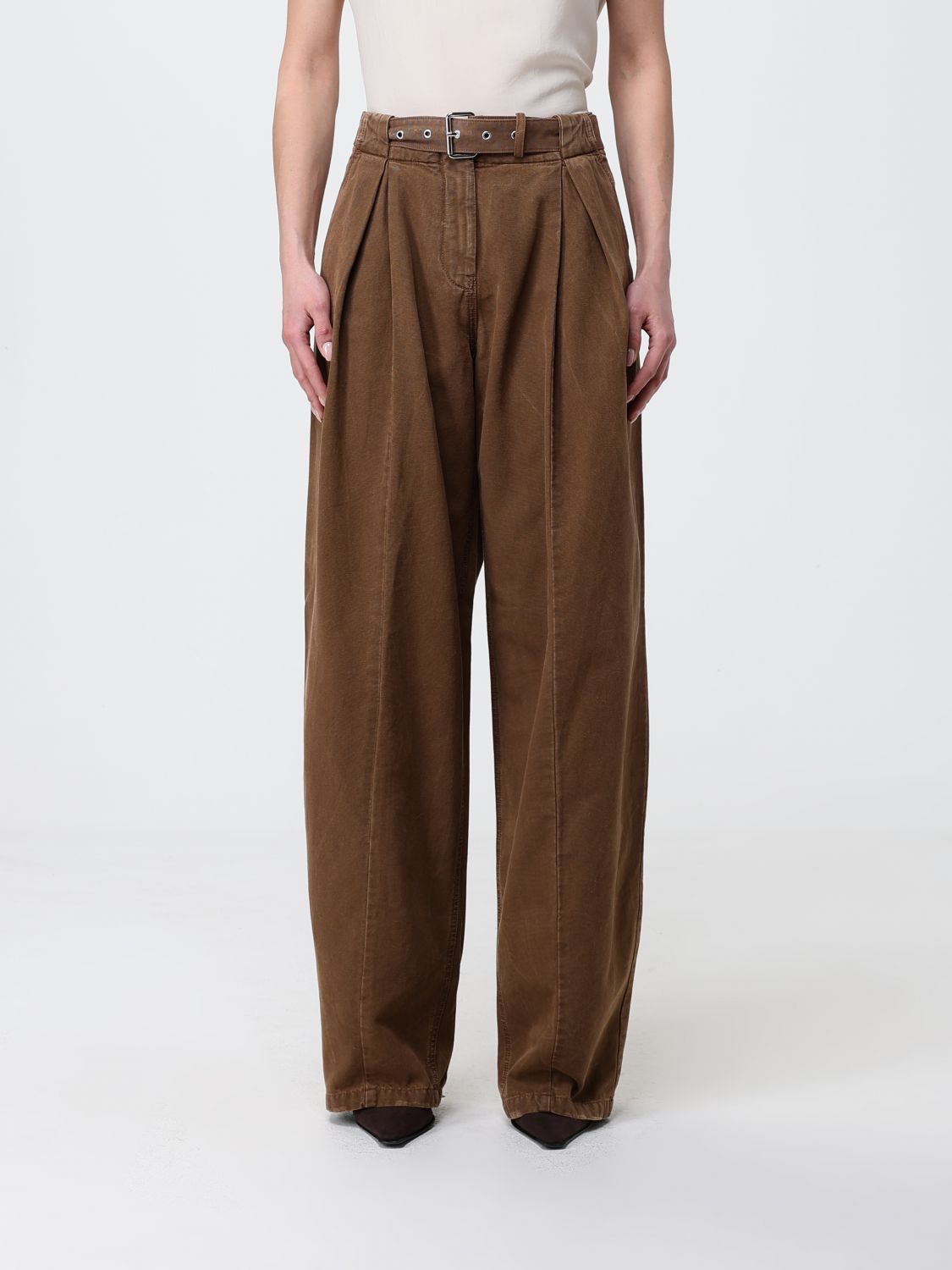 Pants Woman color Brown