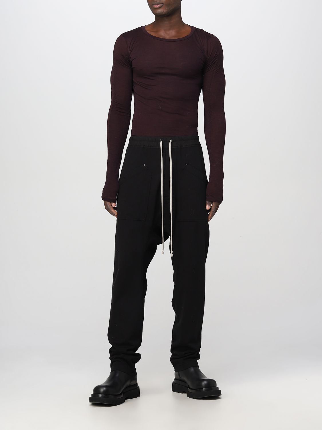 Pants Men color Black