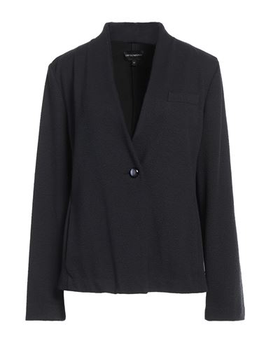 Woman Jacket Midnight blue Size 14 Polyamide, Viscose, Elastane