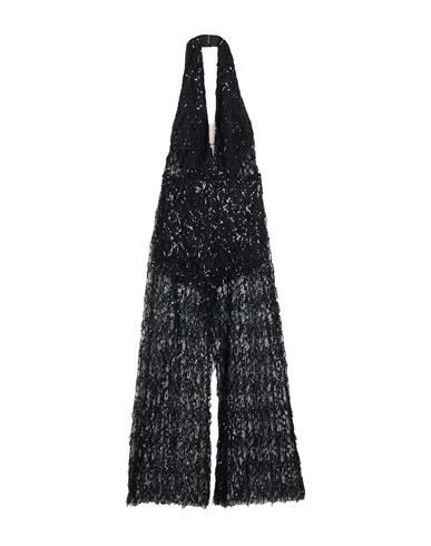 Woman Jumpsuit Black Size 6 Polyester