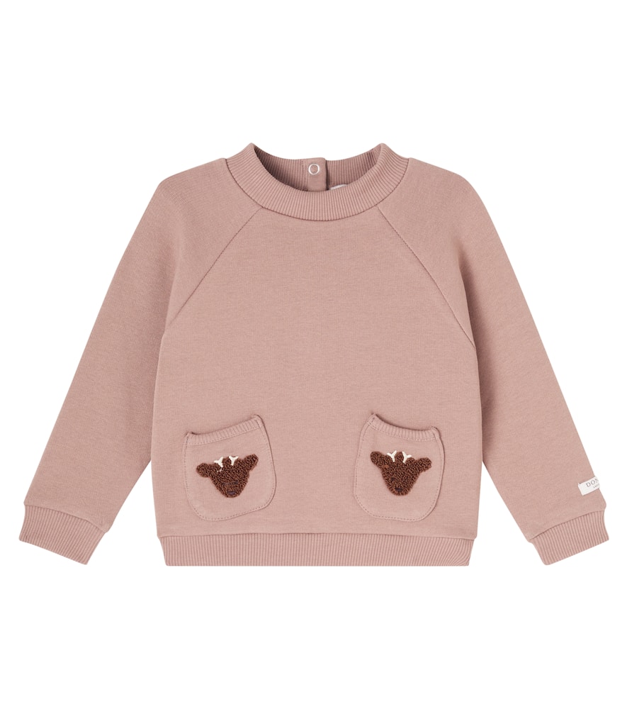 Baby Foppe appliqué cotton sweater
