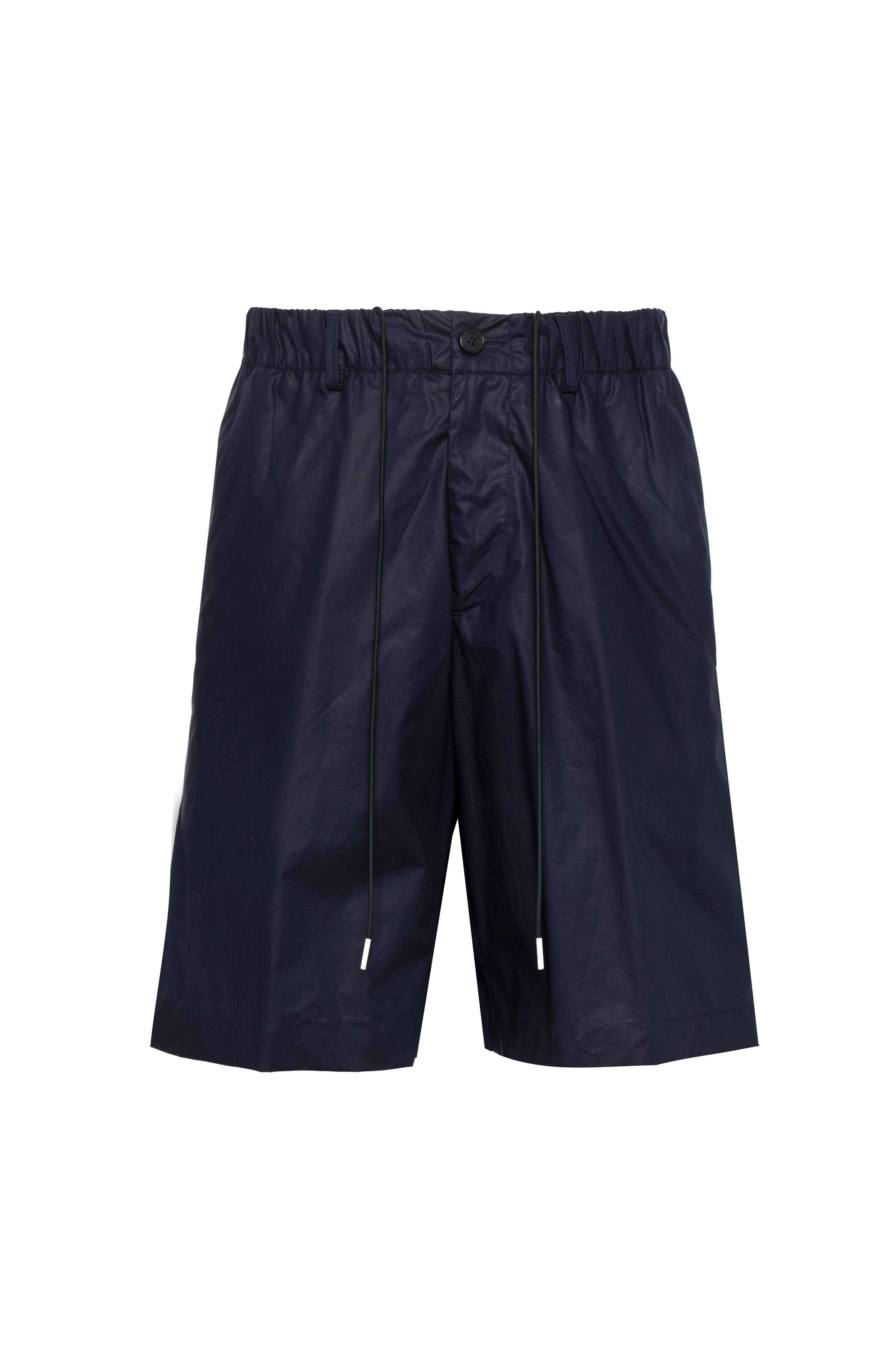 Cotton Chino Shorts — Navy