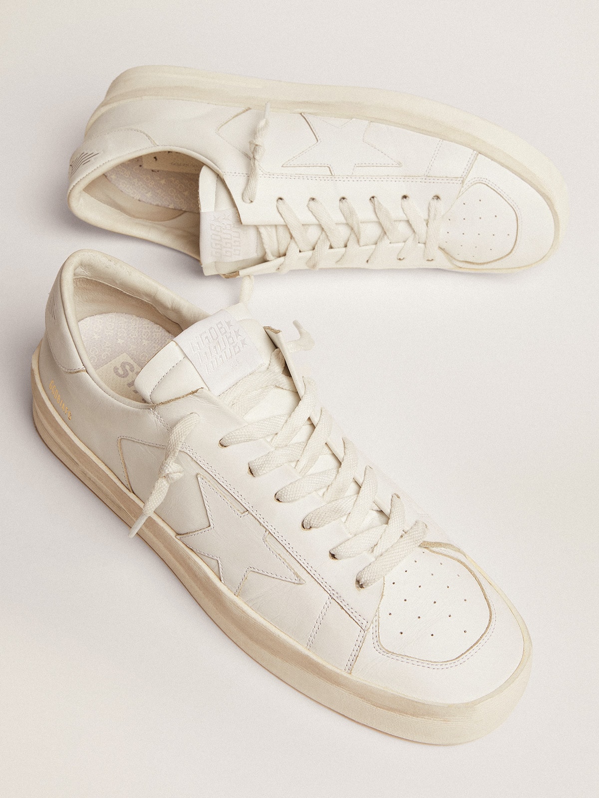 Golden Goose - Men's Stardan In White Leather, Man