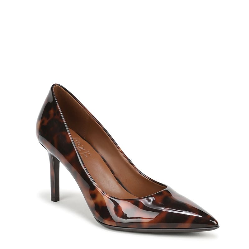 Women's Anna Pump Shoes (Tortoise Brown Faux Leather)