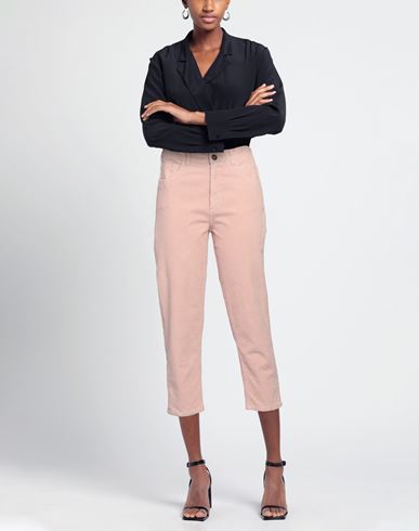 Biancalancia Woman Pants Blush Size 10 Cotton, Elastane