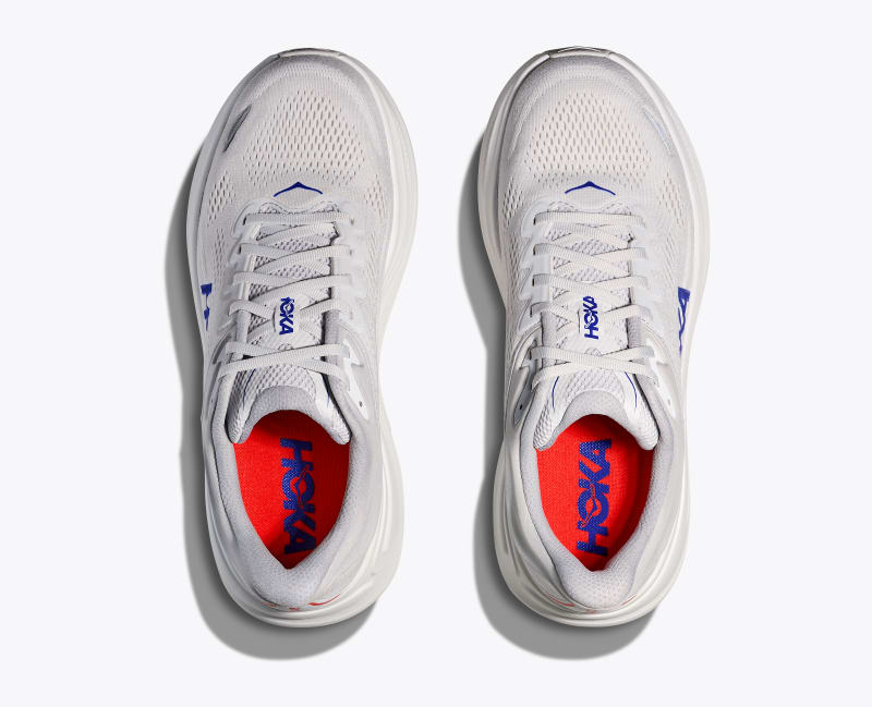 HOKA Men's Bondi 9 Shoes in Cosmic Grey/Ultramarine