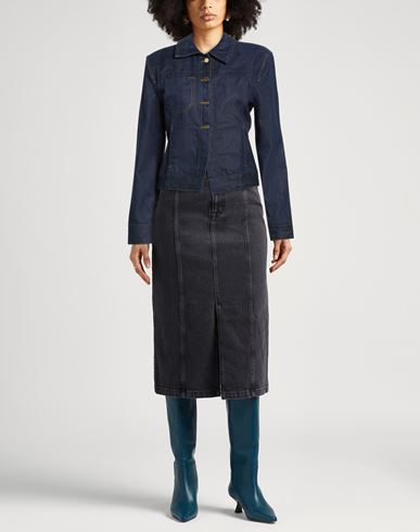 Le Papier Woman Denim outerwear Blue Size 6 Organic cotton