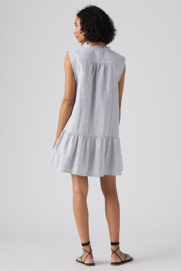Solara Sleeveless Linen Mini Dress